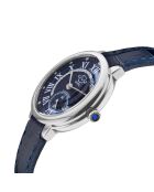 Montre GV2 Rome femme en cuir bleue