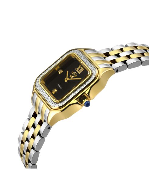 Montre GV2 Milan femme en acier inoxydable argentée/dorée