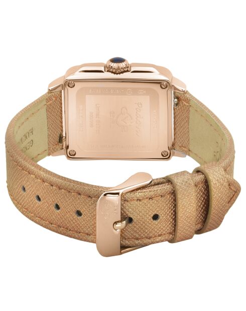 Montre GV2 Padova femme en cuir marron
