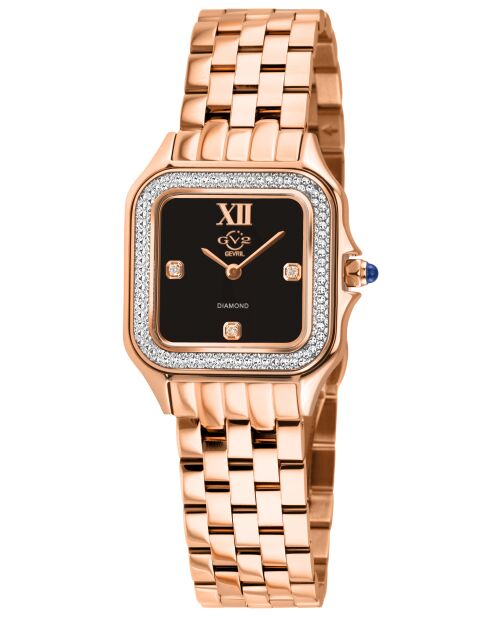 Montre GV2 Milan femme en acier inoxydable Ion plating rose gold