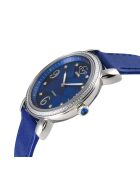 Montre Ravenna SS femme GV2 en cuir italien véritable bleu électrique