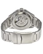 Montre Gevril Mariner Row homme, automatique en acier inoxydable argentée/noire