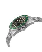 Montre Gevril Mariner Row homme, automatique en acier inoxydable argentée/noire
