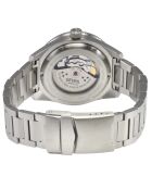 Montre Gevril Mariner Row homme, automatique en acier inoxydable argentée/marine