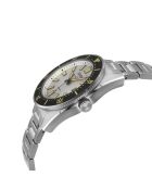 Montre Gevril Mariner Row homme, automatique en acier inoxydable argentée