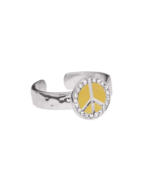 Bague peace & love Fyesta beige