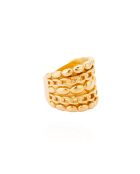 Bague acier inoxydable Hellenis dorée