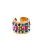 Bague réglable avec perles tissées Verano multicolore