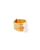 Bague acier inoxydable Heredote dorée