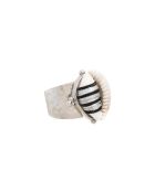 Bague coquillage Timouss argentée