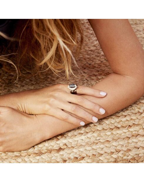 Bague coquillage Timouss argentée
