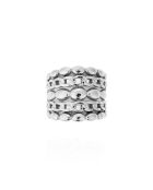 Bague acier inoxydable Hellenis argentée