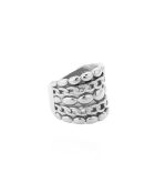 Bague acier inoxydable Hellenis argentée
