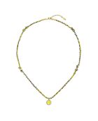 Collier Peace & Love Brixton jaune