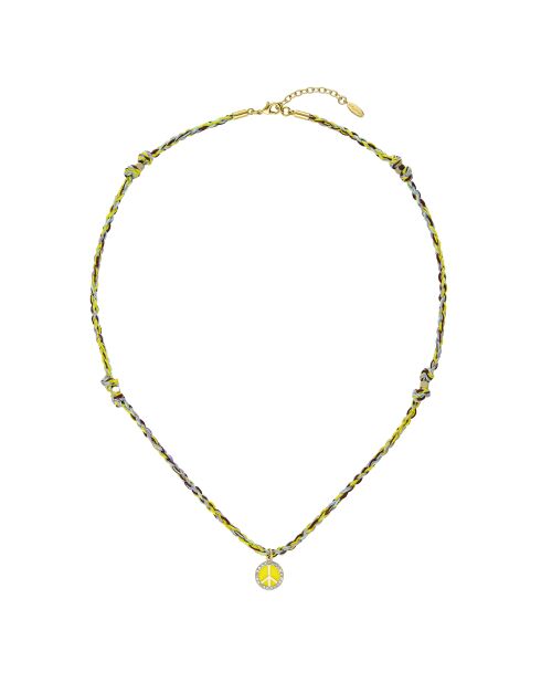 Collier Peace & Love Brixton jaune