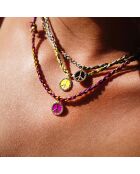 Collier Peace & Love Brixton jaune
