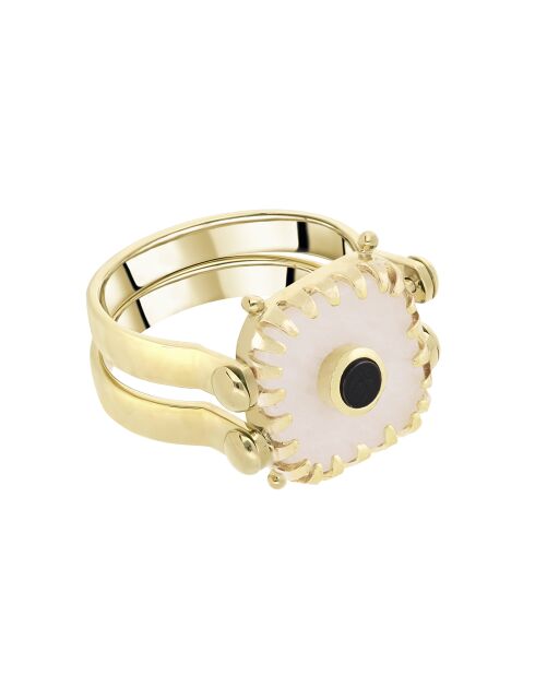 Bague réversible Myre blanche