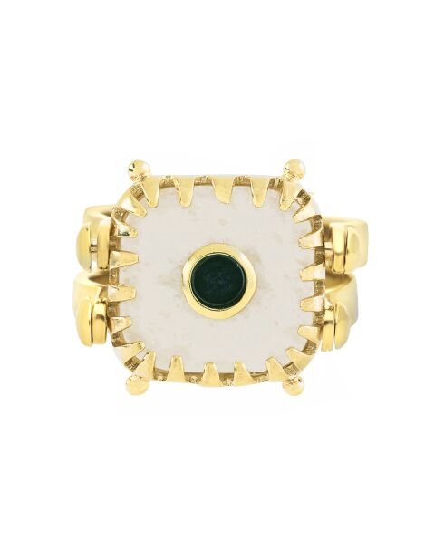 Bague réversible Myre blanche