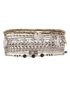 Bracelet manchette Salambo argenté