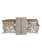 Bracelet manchette Salambo argenté