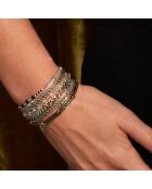 Bracelet manchette Salambo argenté