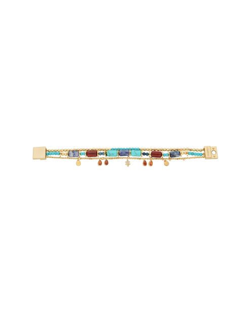 Bracelet manchette Brigand turquoise