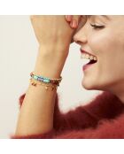 Bracelet manchette Brigand turquoise