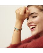 Bracelet manchette Brigand turquoise
