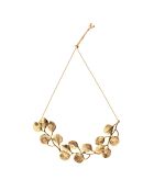 Collier feuilles Vina doré