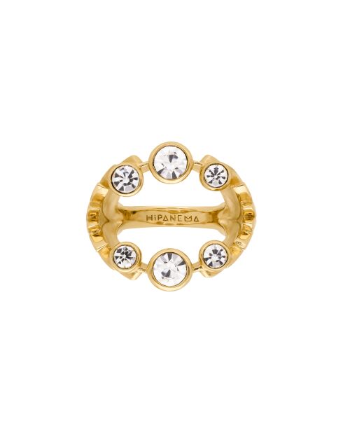Bague Bemol blanche/dorée