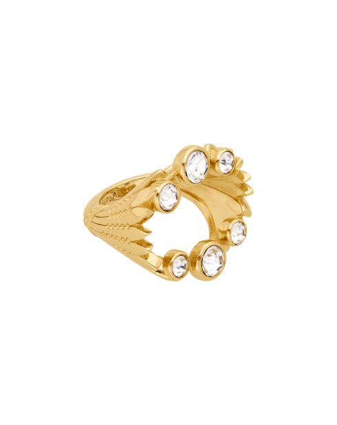 Bague Bemol blanche/dorée