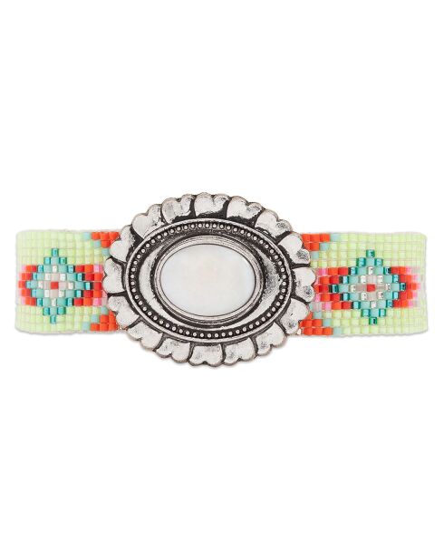 Bracelet manchette Neon jaune