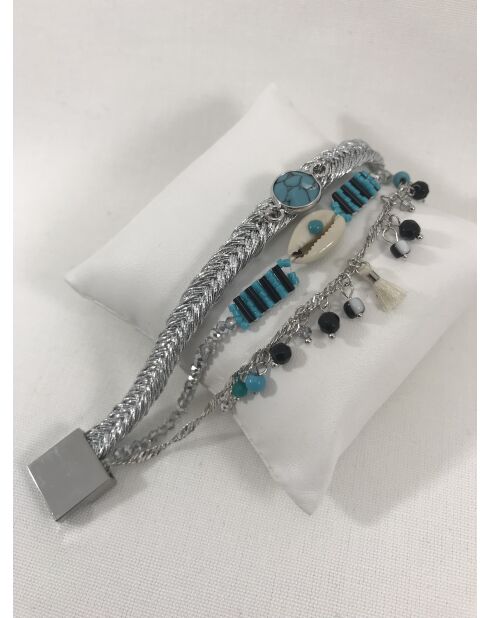 Bracelet manchette bayalink turquoise