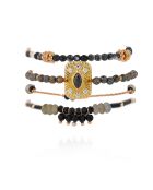 Bracelet manchette Karmelia noir