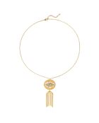 Collier chaîne avec pendentif central Mythe doré