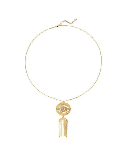 Collier chaîne avec pendentif central Mythe doré