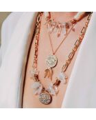 Collier chaîne avec pendentif central Mythe doré