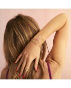 Bracelet peace & love Joyful violet