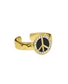 Bague peace & love Fyesta noire