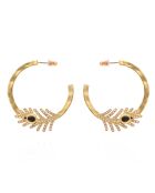 Boucles d'oreilles créoles Carmelles/Noires