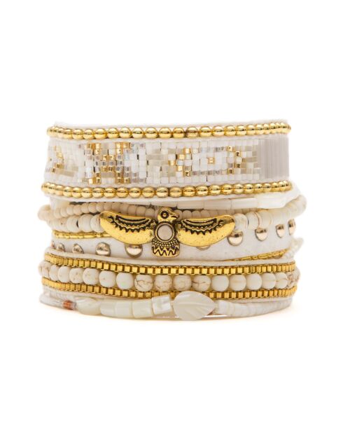 Bracelet manchette Olympe doré