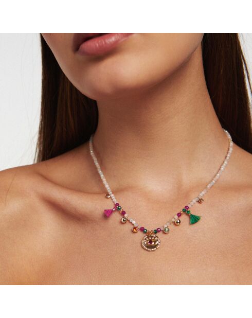 Collier Boomerang blanc