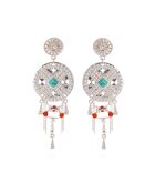 Boucles d'oreilles avec pampilles Paramor argentées