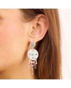 Boucles d'oreilles avec pampilles Paramor argentées