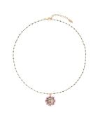 Collier de chaîne avec pendentif Duardo rose