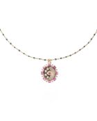 Collier de chaîne avec pendentif Duardo rose