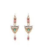 Boucles d'oreilles pendantes avec perles Lyvie vertes