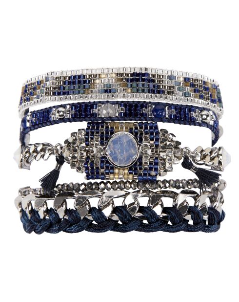 Bracelet manchette Destiny bleu