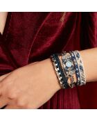 Bracelet manchette Destiny bleu