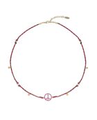 Collier Peace & Love Bonzey rose